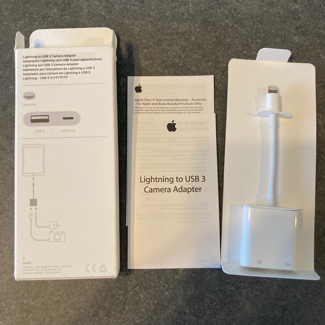 Lightning to USB 3 camera Adapter /Apple 1