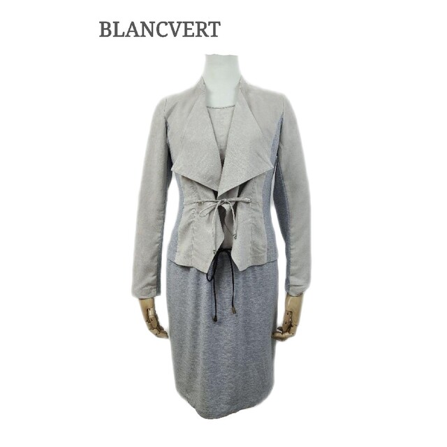 美品 blancvert ブランベール　アンサンブルワンピ