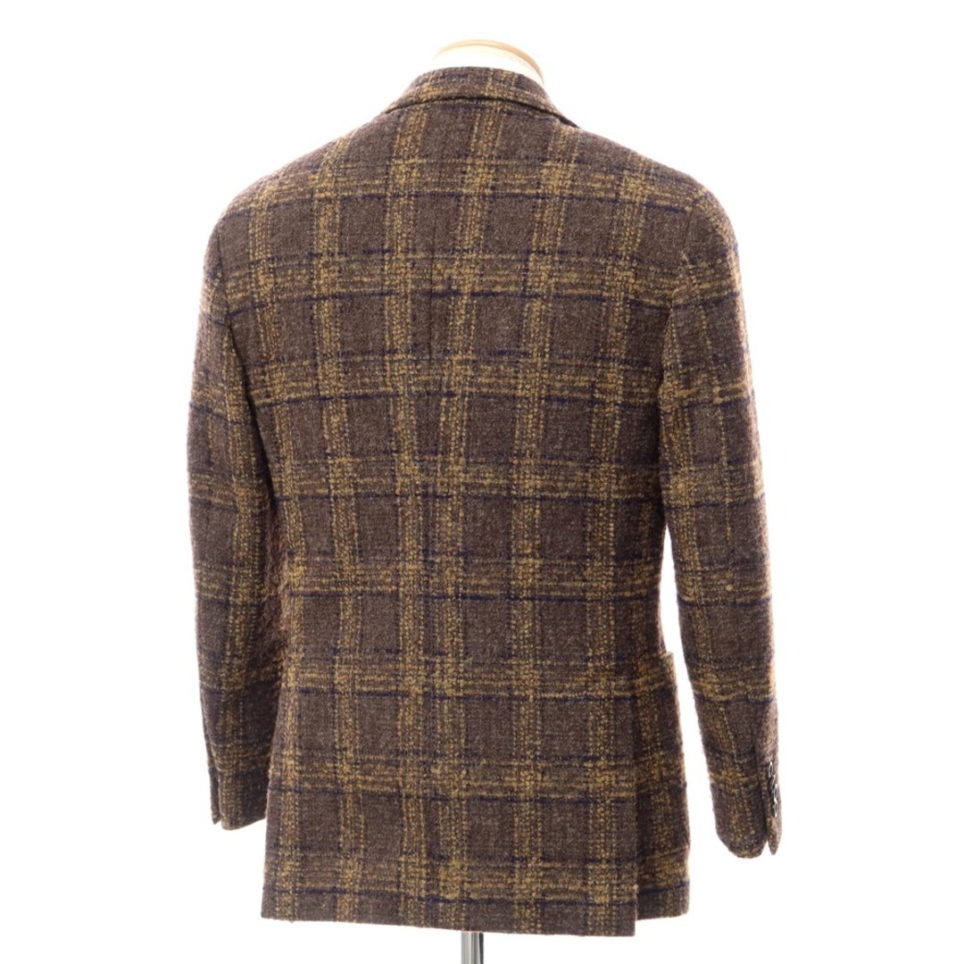 ラルディーニ LARDINI ウールポリエステル チェック テーラード