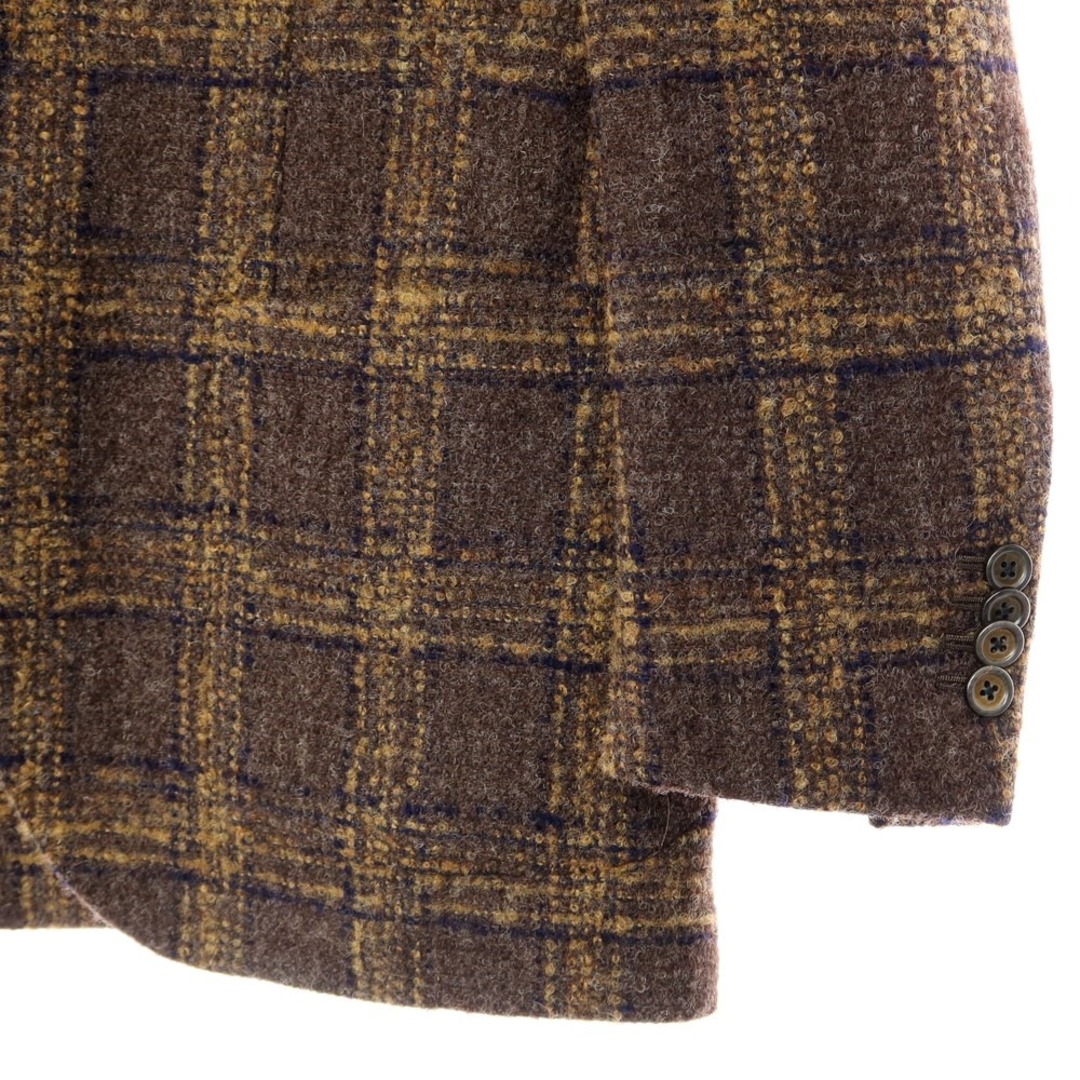 ラルディーニ LARDINI ウールポリエステル チェック テーラード