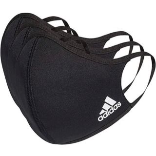 アディダス(adidas)のadidasマスク黒3枚セットSサイズ(その他)