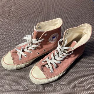 コンバース(CONVERSE)の90’s 米国ライセンス日本製　オールスター　コーデュロイピンク　24.5cm(スニーカー)