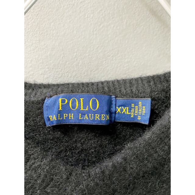 POLO RALPH LAUREN(ポロラルフローレン)の古着 ビンテージ 80sラルフローレン 黒 ウール 上質 ニット セーター 美品 レディースのトップス(ニット/セーター)の商品写真