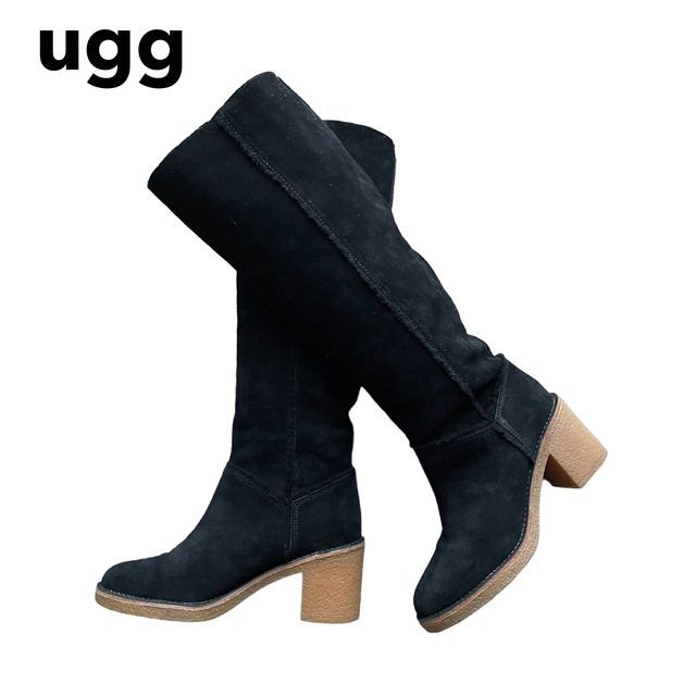 ☆UGG ケーセントールII スエード ブラック ボア 23.5cm アグ