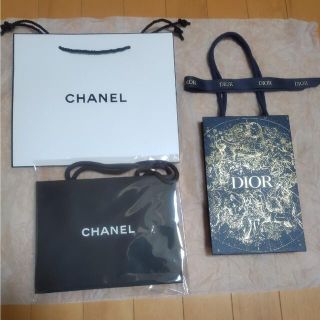 シャネル(CHANEL)の新品未使用CHANELショップ袋＆Dior限定ショップ袋(ショップ袋)