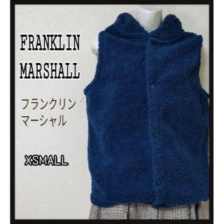 フランクリンアンドマーシャル(FRANKLIN&MARSHALL)のFRANKLINMARSHALL レディース 紺色 袖無し パーカー XS(パーカー)