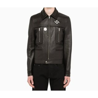 サンローラン(Saint Laurent)の【定価526417円】サンローランブラックレザー(ライダースジャケット)