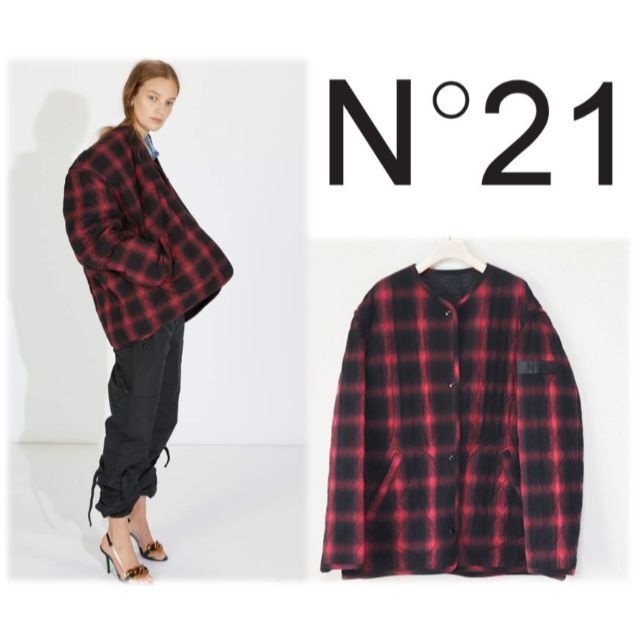 新品タグ付き】N。21 ヌメロヴェントゥーノ チェック若干 36 size