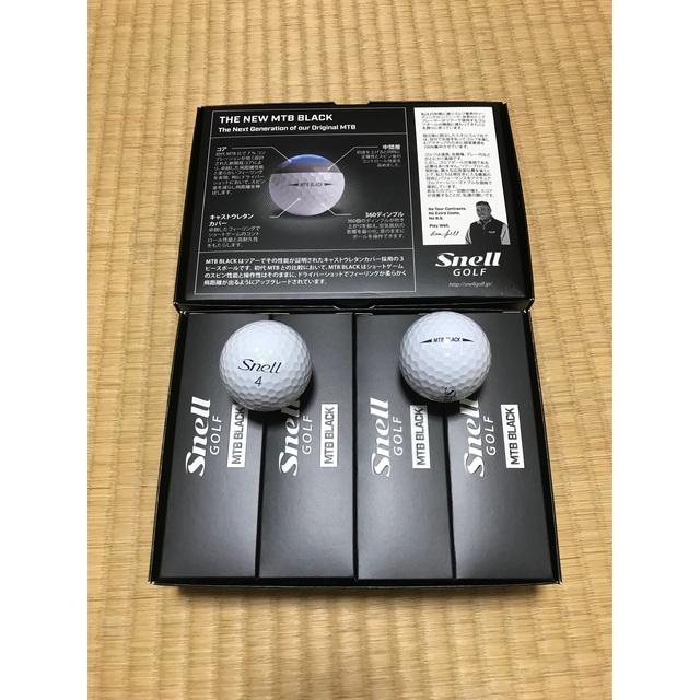 ３ピースボール材質スネルゴルフボール2ダース【白】　Snell GOLF MTB BLACK