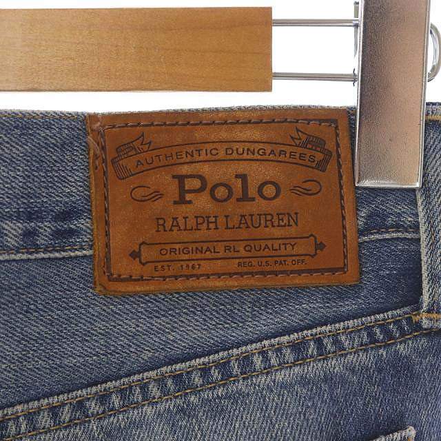 POLO RALPH LAUREN(ポロラルフローレン)のポロ ラルフローレン ヴィンテージ デニムパンツ ジーンズ ダメージ加工 レディースのパンツ(デニム/ジーンズ)の商品写真