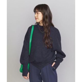 ビューティアンドユースユナイテッドアローズ(BEAUTY&YOUTH UNITED ARROWS)のbeauty&youth  サイドスリット モックネックニットプルオーバー(ニット/セーター)