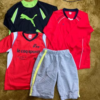 ルコックスポルティフ(le coq sportif)のジュニア用Ｔシャツとパンツセット　まとめ売り(Tシャツ/カットソー)