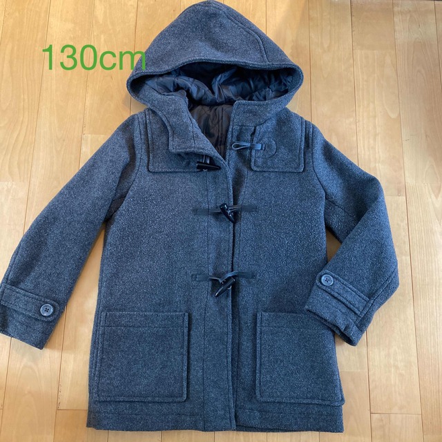 GU(ジーユー)のGU ダッフルコート　130cm キッズ/ベビー/マタニティのキッズ服男の子用(90cm~)(コート)の商品写真