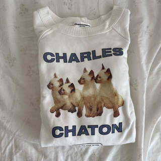 シャルルシャトン(Charles Chaton)のcharles chaton 猫　スウェット(トレーナー/スウェット)