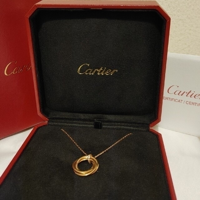 Cartier(カルティエ)のカルティエ トリニティダイヤネックレスこうめ様専用 レディースのアクセサリー(ネックレス)の商品写真