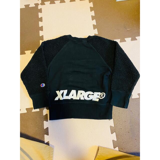 XLARGE(エクストララージ)のXLARGE×Champion▶︎トレーナー▶︎size 120 キッズ/ベビー/マタニティのキッズ服男の子用(90cm~)(Tシャツ/カットソー)の商品写真