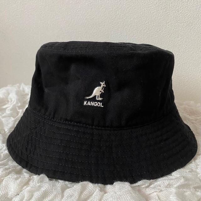 KANGOL(カンゴール)のKANGOL  バケットハット  バケハ  ブラック レディースの帽子(ハット)の商品写真