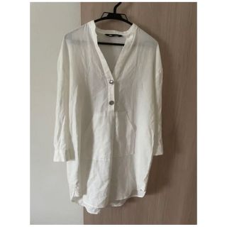 ザラ(ZARA)の美品　ZARA  ロングシャツ　七分袖(シャツ/ブラウス(長袖/七分))