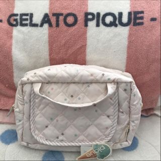 ジェラートピケ(gelato pique)のジェラートピケ キルティングスター おむつポーチ(ベビーおむつバッグ)