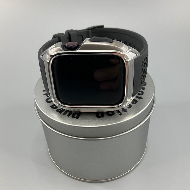 Apple Watch(アップルウォッチ)のApple Watch アップルウォッチカバー　ステンレス ベルト　バンド メンズの時計(金属ベルト)の商品写真