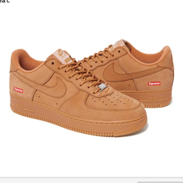 AirForce1Lowサイズ27cm Supreme Nike Air Force 1 Low Wheat