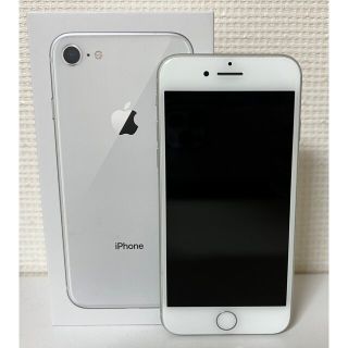 アップル(Apple)の[美品][箱あり]iPhone8 64GB シルバー 本体 (スマートフォン本体)