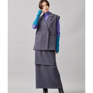 アメリヴィンテージ(Ameri VINTAGE)のAmeri TIGHT TIERED SKIRT SET UP(ロングワンピース/マキシワンピース)