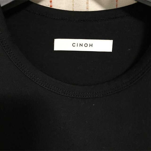 CINOH(チノ)のCINOH チノ 半袖Tシャツ 黒 レディースのトップス(Tシャツ(半袖/袖なし))の商品写真