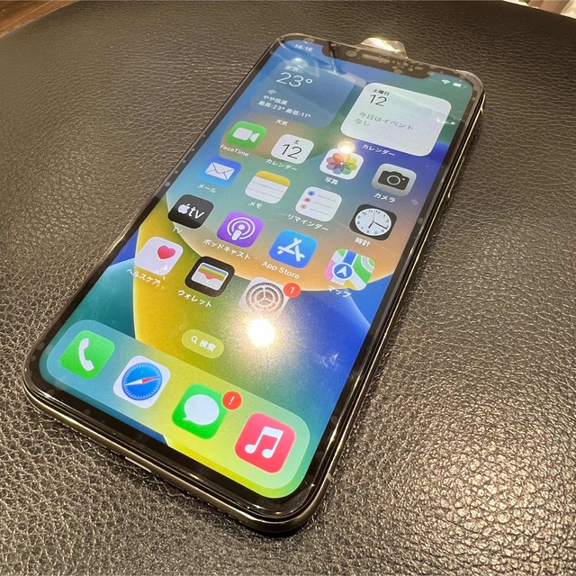 27800円 ⑨☆iPhone X本体☆SIMフリー64GB☆シルバー☆新品パネル