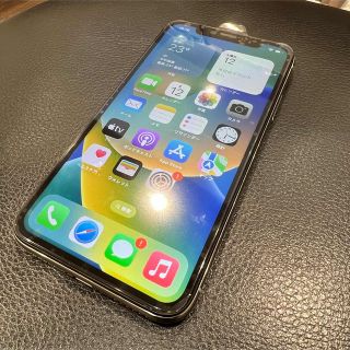 アイフォーン(iPhone)の⑨☆iPhone X本体☆SIMフリー64GB☆シルバー☆新品パネル☆送料込(スマートフォン本体)