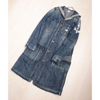 デニムダンガリー(DENIM DUNGAREE)のdenim&dungaree セーラー襟 デニム ワンピース(ワンピース)