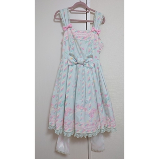 アンジェリックプリティー(Angelic Pretty)のangelic pretty sugary carnival カチューシャセット(ひざ丈ワンピース)