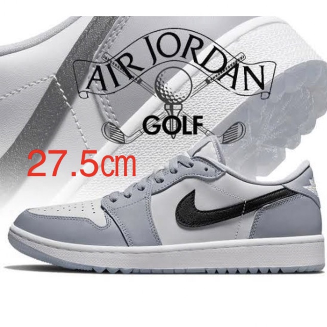 新品】NIKE AIR JORDAN 1 LOW GOLF WOLF GREY 素敵でユニークな www