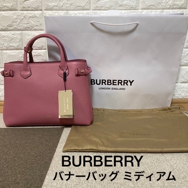 BURBERRY - 特価！バーバリーBURBERRYバナー新品レザーハンドバッグ ...