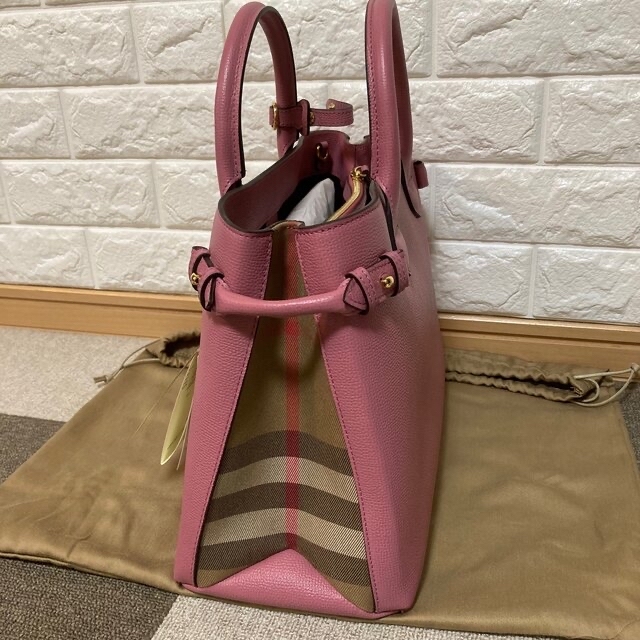 特価!バーバリーBURBERRYバナー新品レザーハンドバッグ ショルダー トート