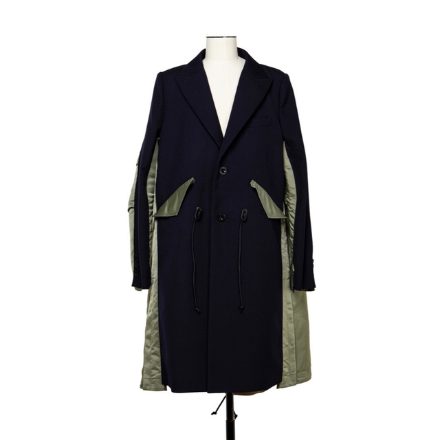 sacai 21aw 再構築チェスターコート-