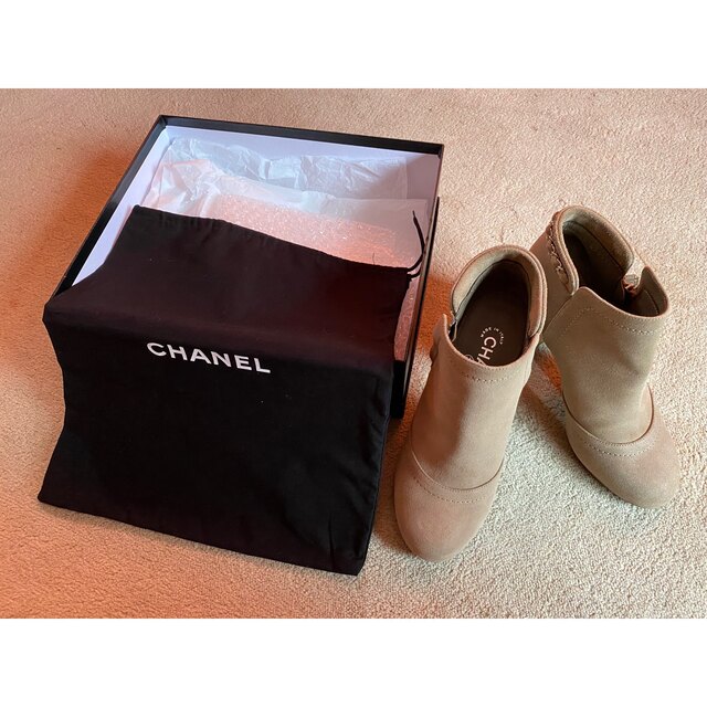 CHANELショートブーツ-