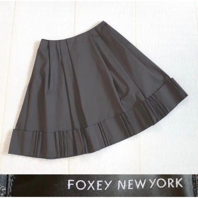 FOXEY NEW YORK - 美品 フォクシー 裾デザインが可愛い フレアスカート ...