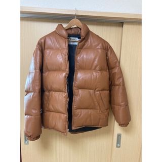 【美品】90’s　Schott ショット レザーダウン L 黒　38　米国製