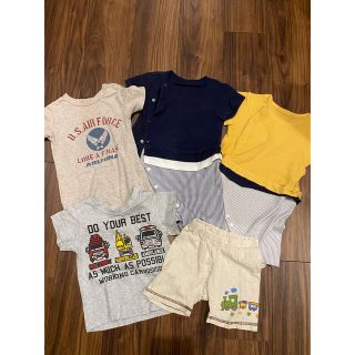 ジーユー(GU)の購入不可‼︎ほわほわ様専用‼︎   ロンパース、Tシャツ、パンツ5枚セット(ロンパース)