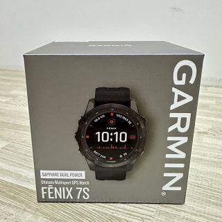 ガーミン(GARMIN)のGarmin【fenix 7S】SAPPHIRE DUAL POWER ブラック(腕時計(デジタル))