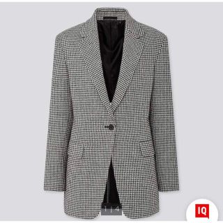 ユニクロ(UNIQLO)のユニクロ●テーラードジャケット●千鳥格子柄●ツイード(テーラードジャケット)