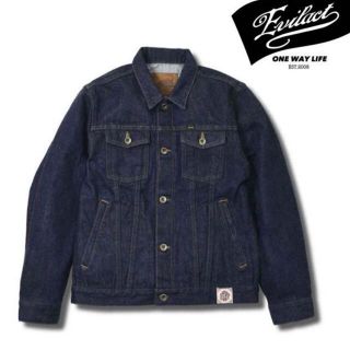 シュガーケーン(Sugar Cane)のEVILACT MC Trucker Jacket / Indigo 完売品(Gジャン/デニムジャケット)