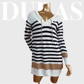 デュラス(DURAS)の新品 訳ありDURAS パーカーニットワンピース＊リップサービス DaTuRa(ミニワンピース)