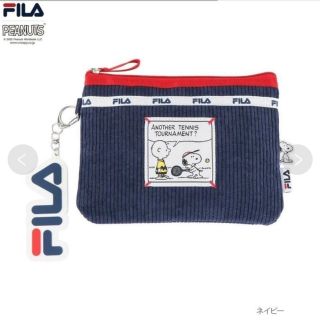 フィラ(FILA)のFILA×PEANUTS SNOOPY コーデュロイポーチ(ポーチ)