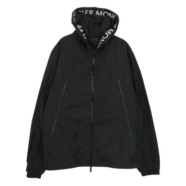 4肩幅MONCLER モンクレール マウンテンパーカー H10911A0010168352 JUNICHI レタリング ロゴプリント フーデッド ブルゾン ブラック系 4