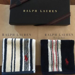 ラルフローレン(Ralph Lauren)の2枚⭐︎タオルハンカチ⭐︎ラルフローレン 新品 ギフト(ハンカチ/ポケットチーフ)