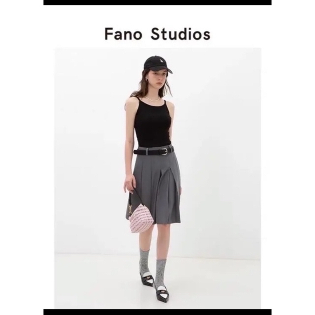 fano studios グレープリーツスカート　スクールガール