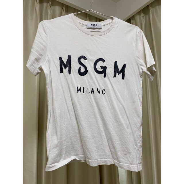 MSGM - エムエスジーエム MSGM ブラシストロークロゴ Tシャツ