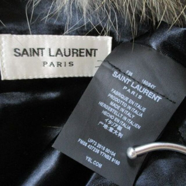 SAINT LAURENT - サンローランパリ YSL フォックス コート 36 SAINT LAURENT - サンローランパリ YSL フォックス コート 36